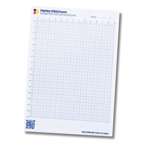 BLOCK NOTES A4 A COLORI - CARTA MILLIMETRATA